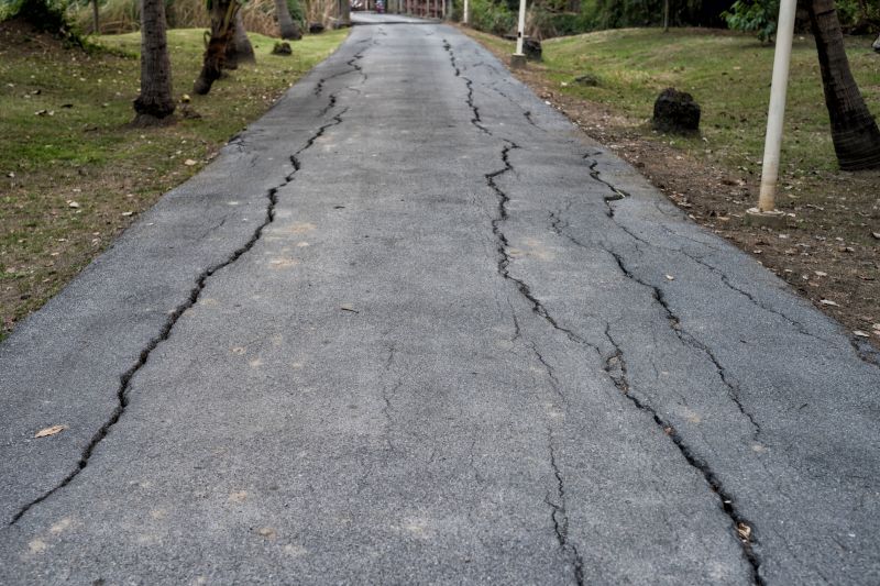 Cracked Driveway
