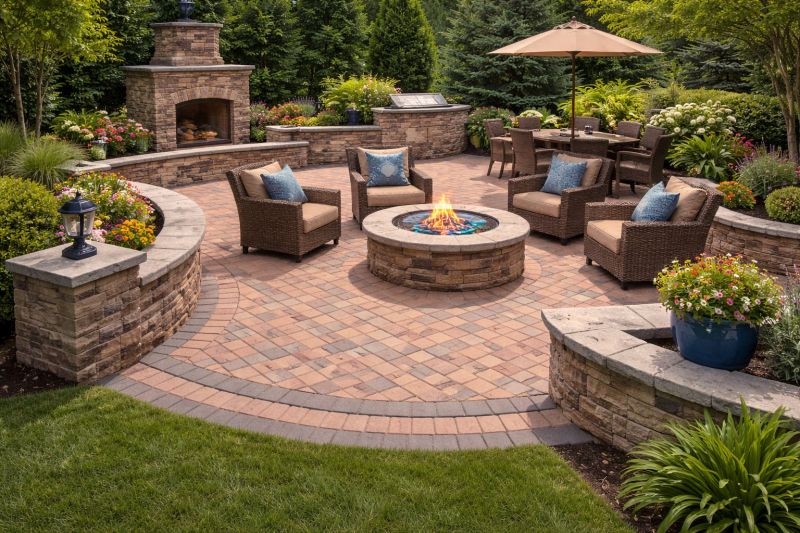 Patio Brick Installation in Boston, MA