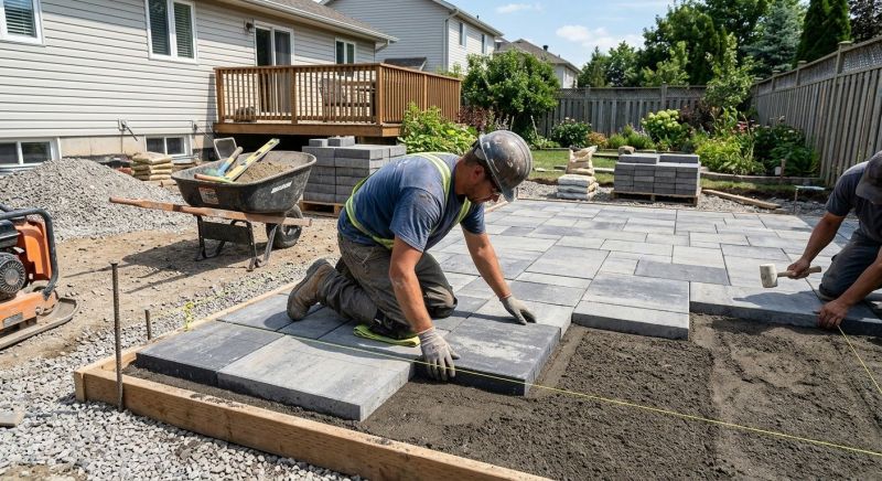Sidewalk Pavers Installation in Boston, MA